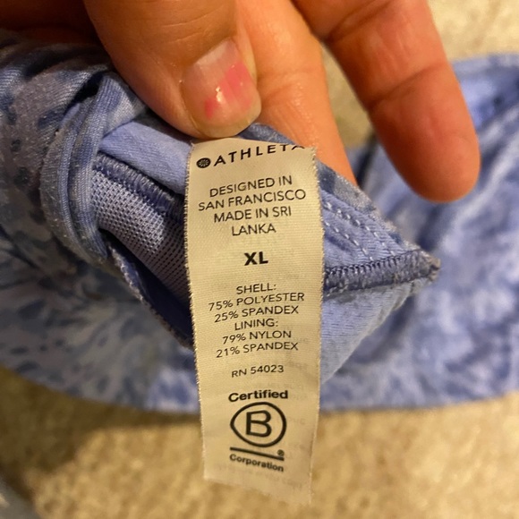 Athleta Purple Strappy Sports Bra Size XL - Picture 4 of 6